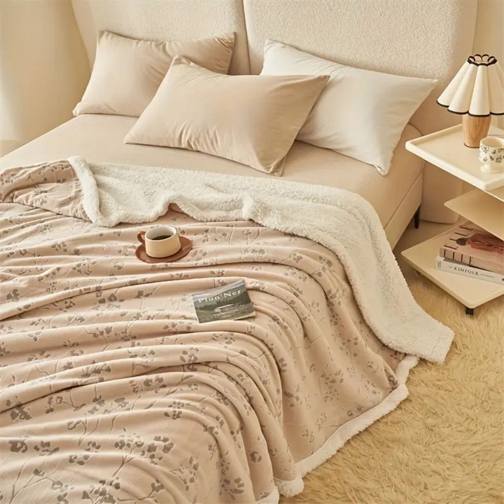 Winter Garden Plush Blanket — alternate angle view