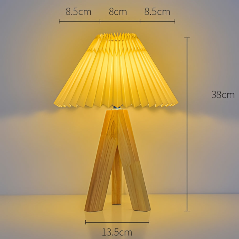 Wooden Tripod USB Table Lamp — lifestyle shot