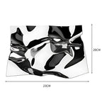 Wrinkled Stainless Steel Obsidian Tray — product feature detail