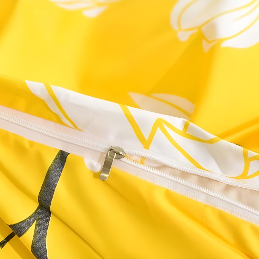 Yellow Blossom | 3pcs Quilt Cover Sets — lifestyle shot