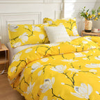 Yellow Blossom | 3pcs Quilt Cover Sets — product detail view