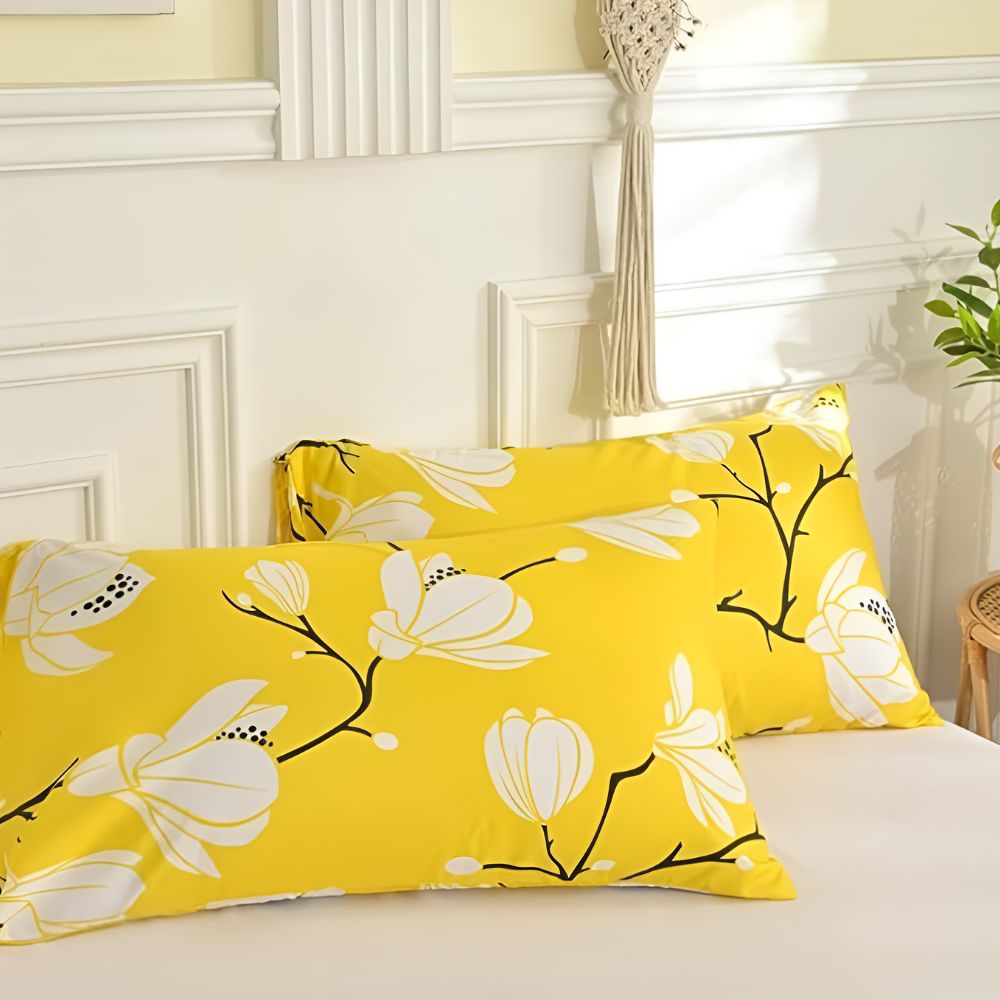 Yellow Blossom | 3pcs Quilt Cover Sets — additional view