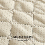 Bolstered Quilted Pet Sofa Protector — product feature detail