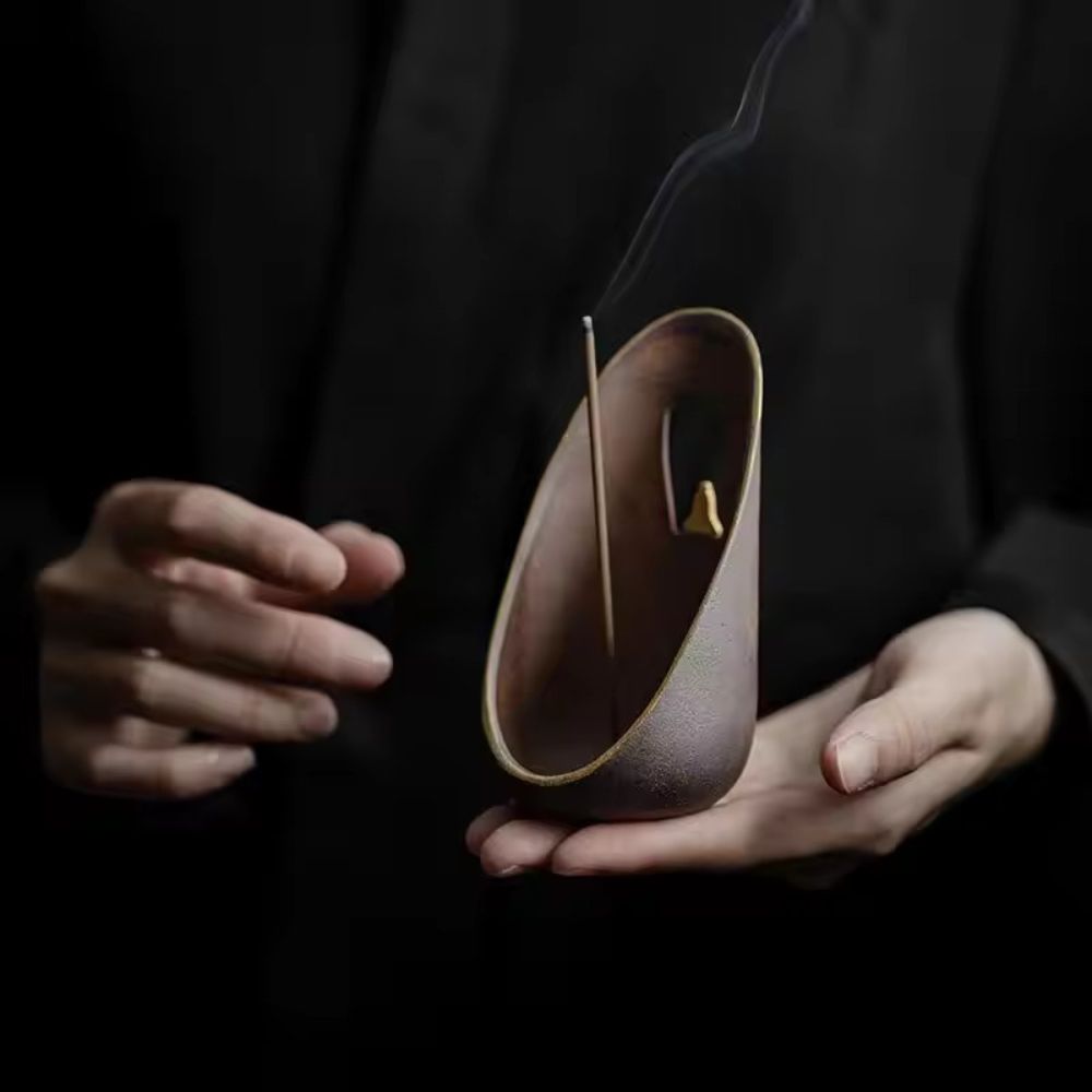 Zen Flow Ceramic Incense Holder — product close-up