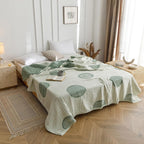 Zen Round Pattern Lightweight Cotton Blanket — product detail view