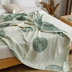Zen Round Pattern Lightweight Cotton Blanket — product feature detail