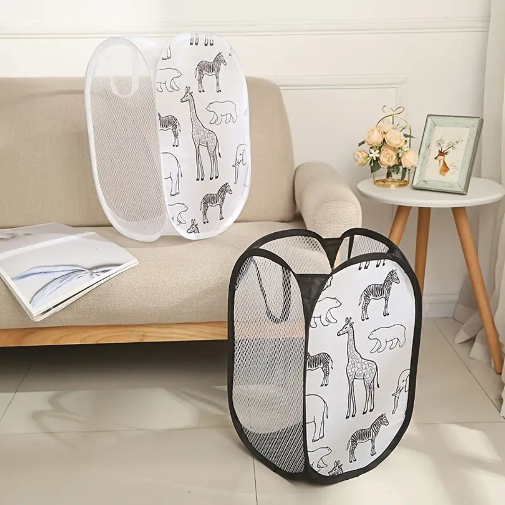 Zoola Animals Mesh Laundry Basket — main product photo