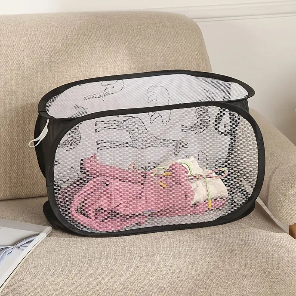 Zoola Animals Mesh Laundry Basket — product close-up