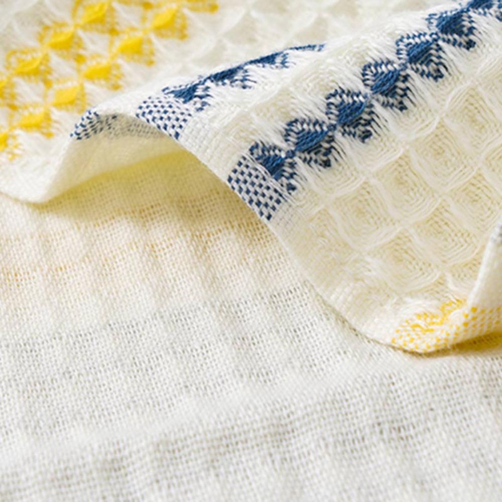 Colourblock Striped Cotton Bath Towel — product close-up