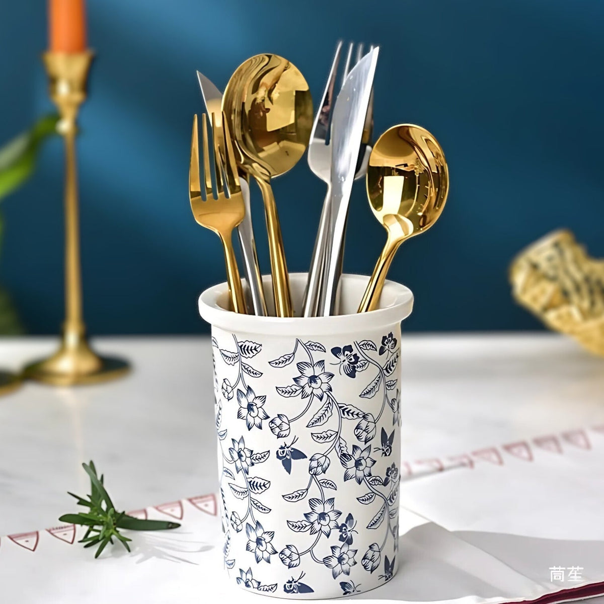 Bloomfield Ceramic Utensil Holder Crock — main product photo