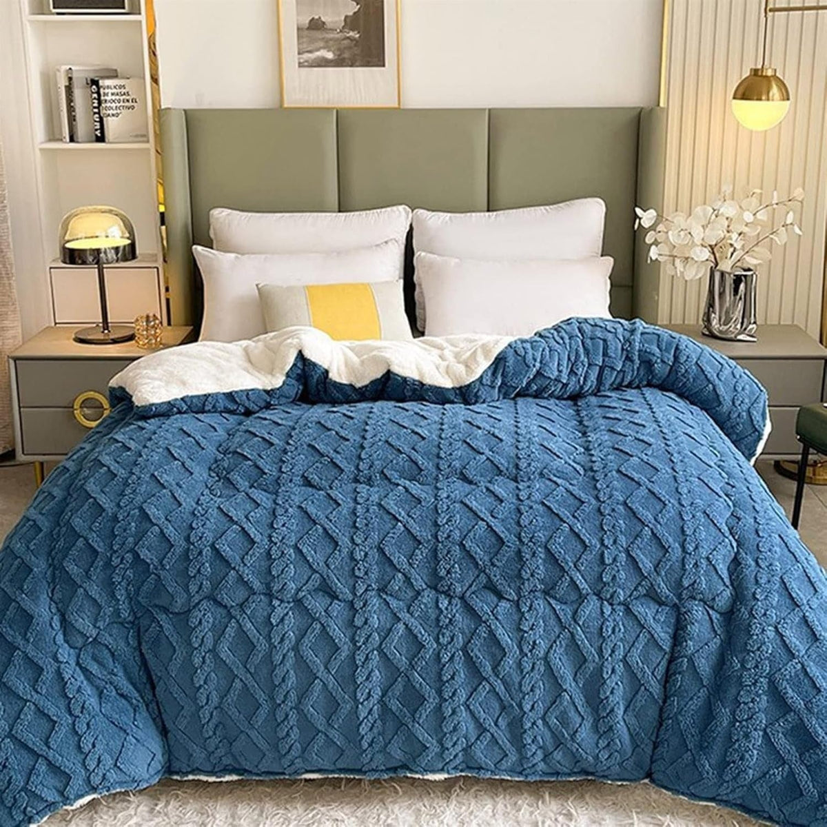 Thick Snuggle Sherpa Blanket — alternate angle view
