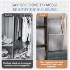 Houndstooth Collapsible Storage Box — product detail view
