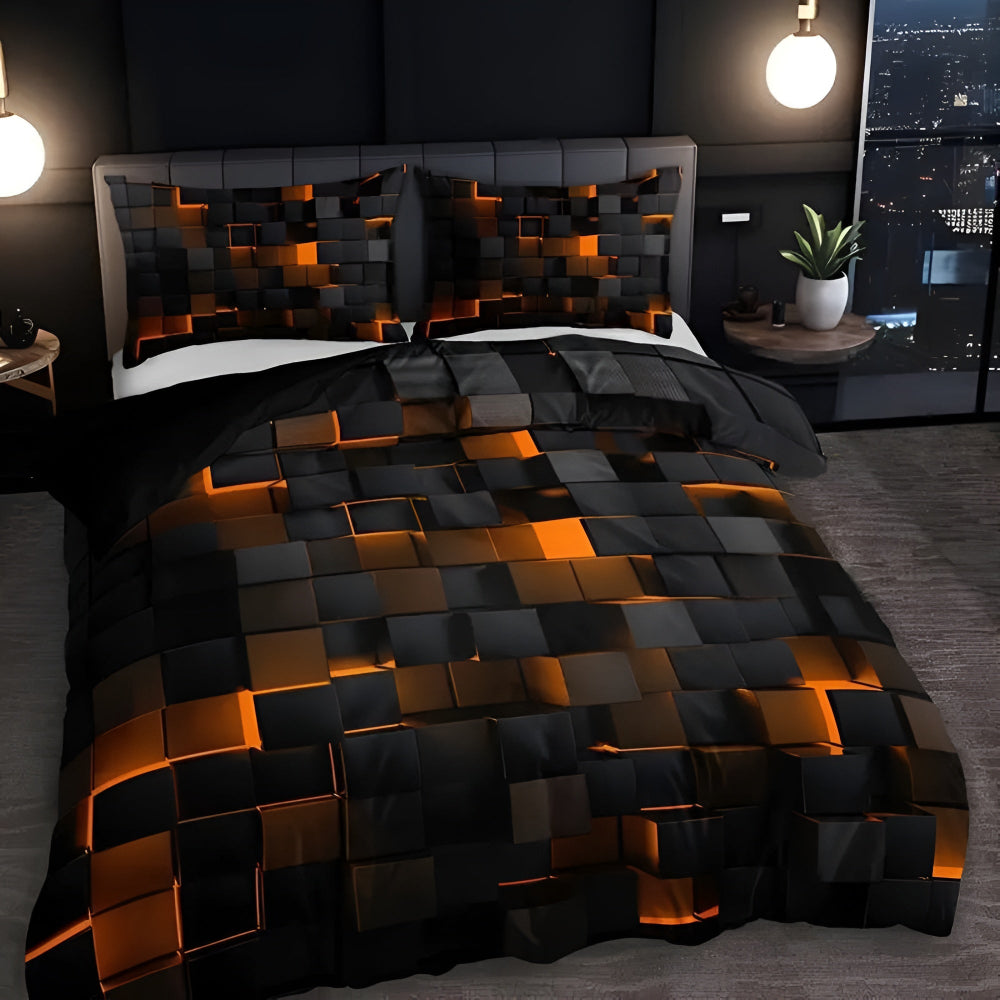 GEOMATRIX | 3pcs Quilt Cover Set — additional view