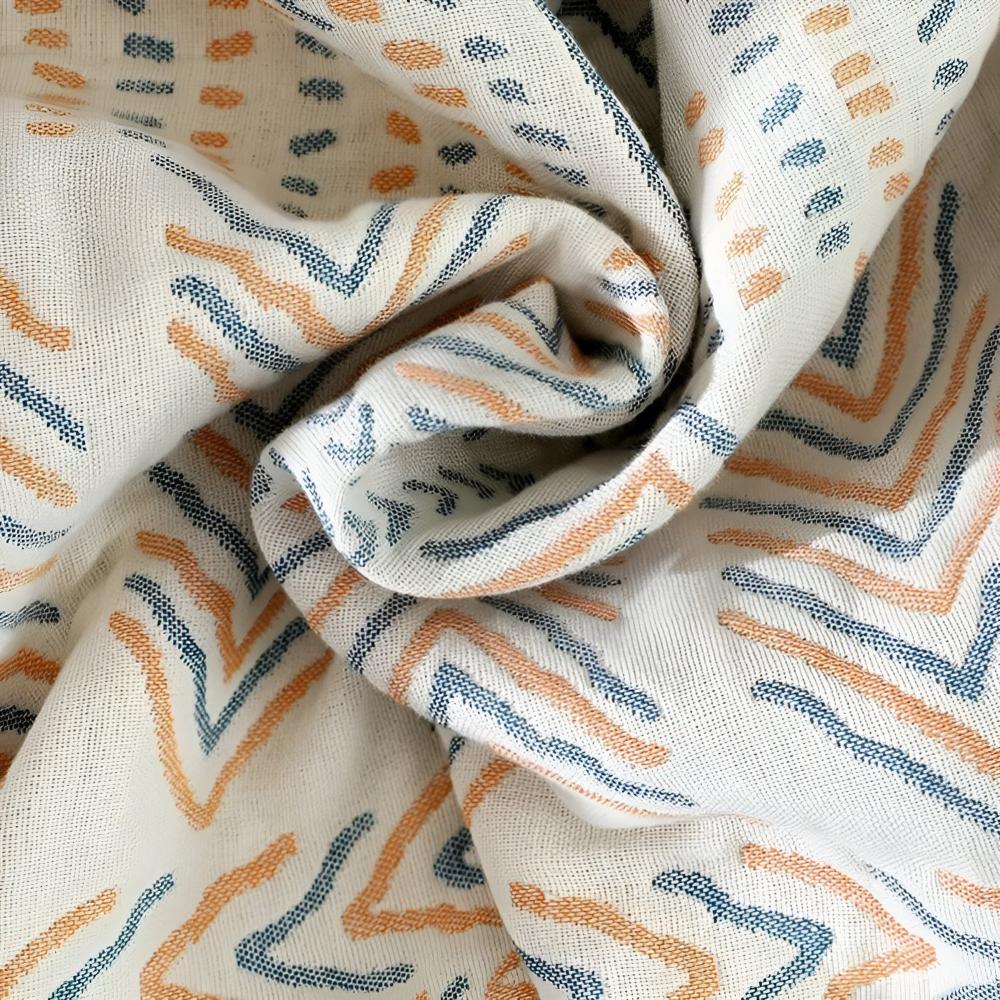 Reversible Chic Cotton Throw Blanket — additional view