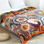 Sunburst Cotton Blanket — alternate angle view