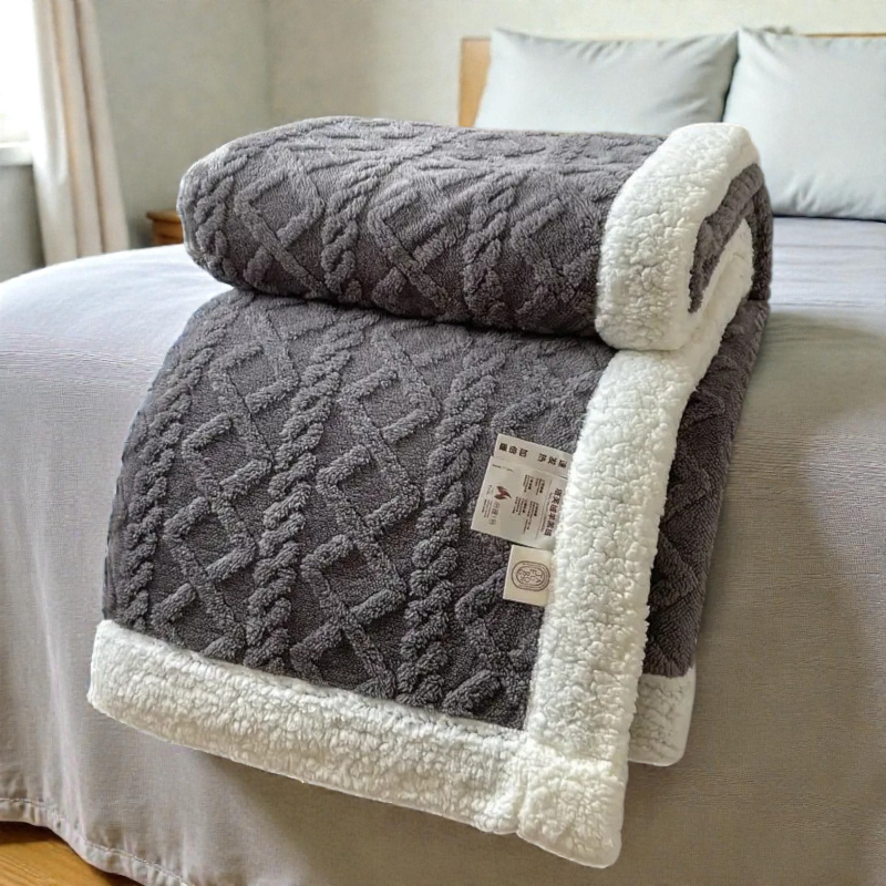 Sherpa Fleece Blanket — view 3