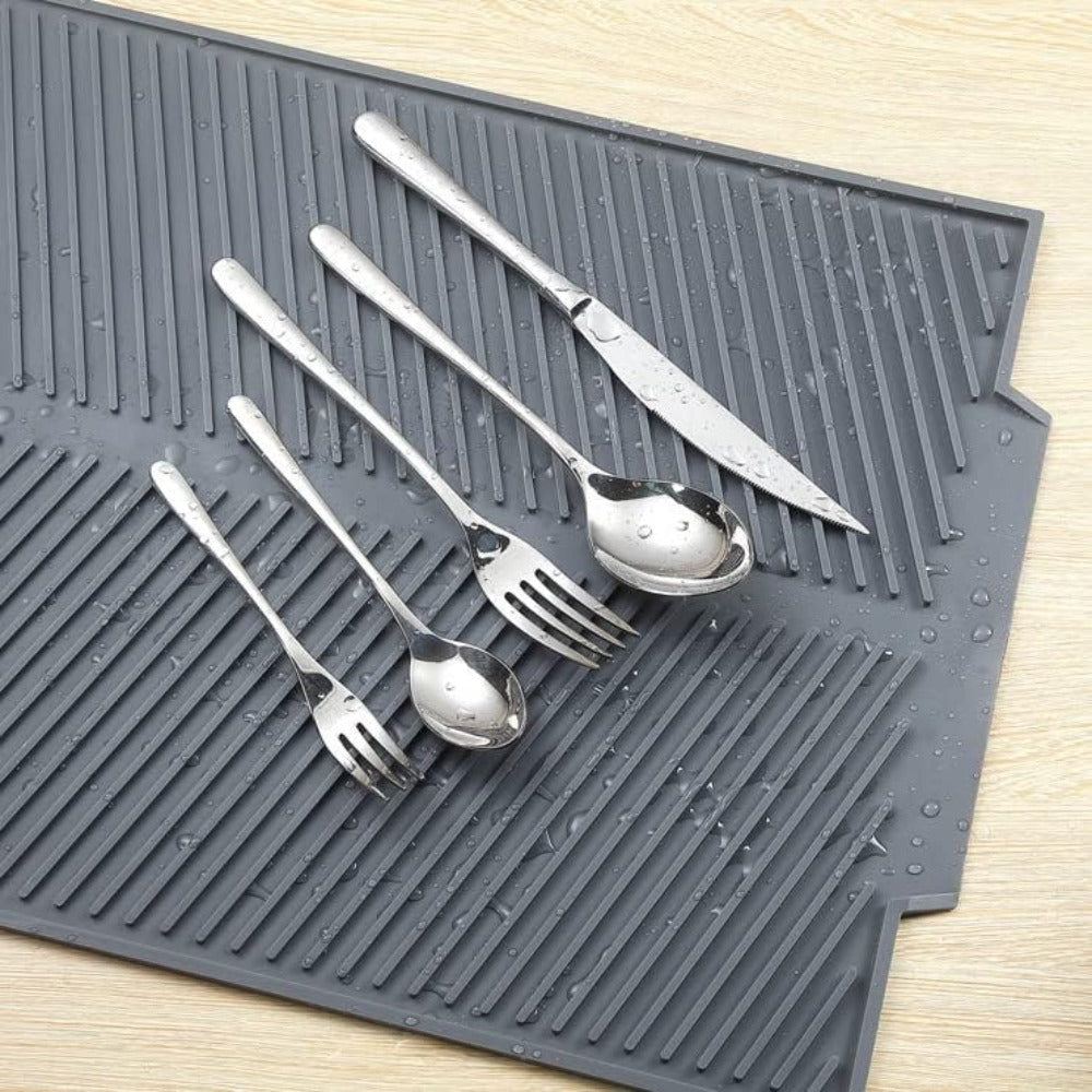 Silicone Dish Draining Mat — lifestyle shot