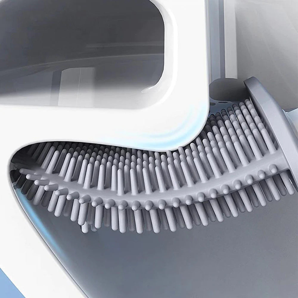 Clean Silicone Toilet Brush — product in use