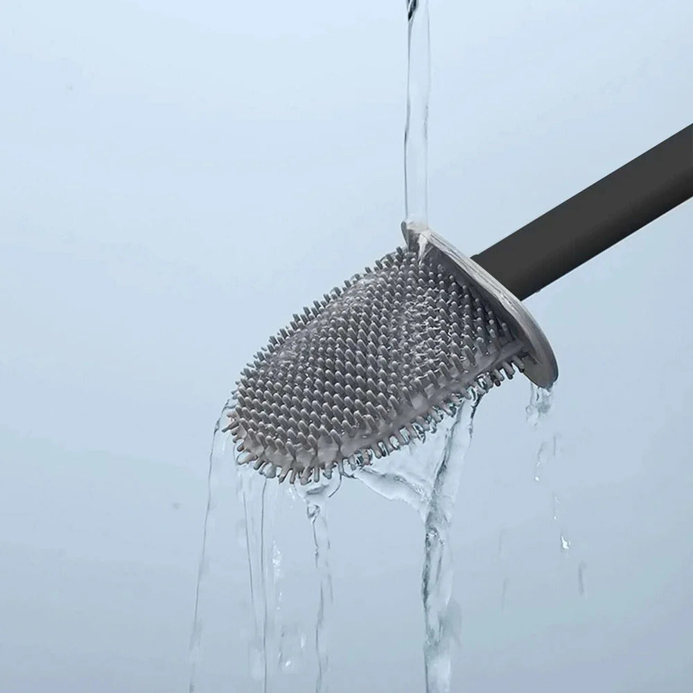 Clean Silicone Toilet Brush — size and scale reference