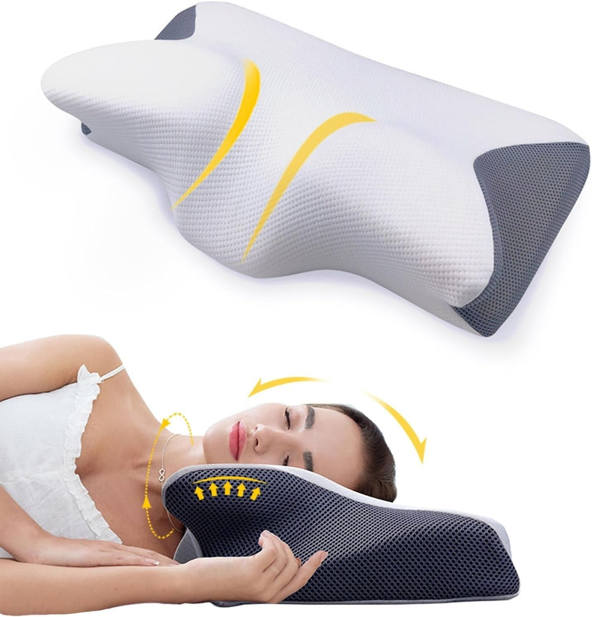 Dream Sleep Pillow | Cervical Contour Memory Foam — product detail view