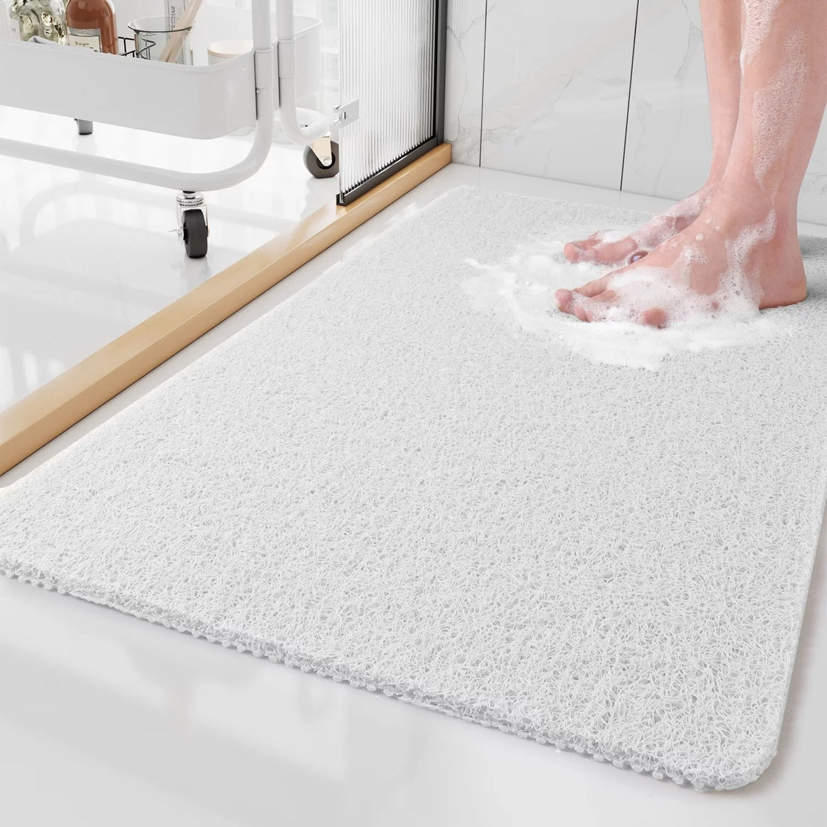Safe Shower Mat | Non-Slip & Soft On Feet — alternate angle view