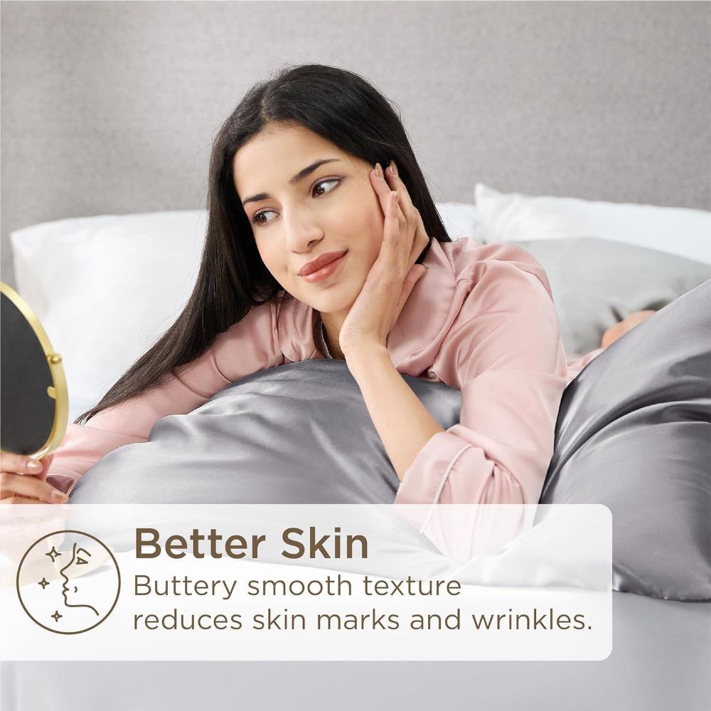 Skin Recovering Silk Pillowcase - Twin Pack — product in use