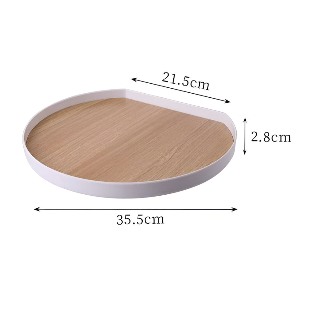 Modern Circle Dining Tray — alternate angle view