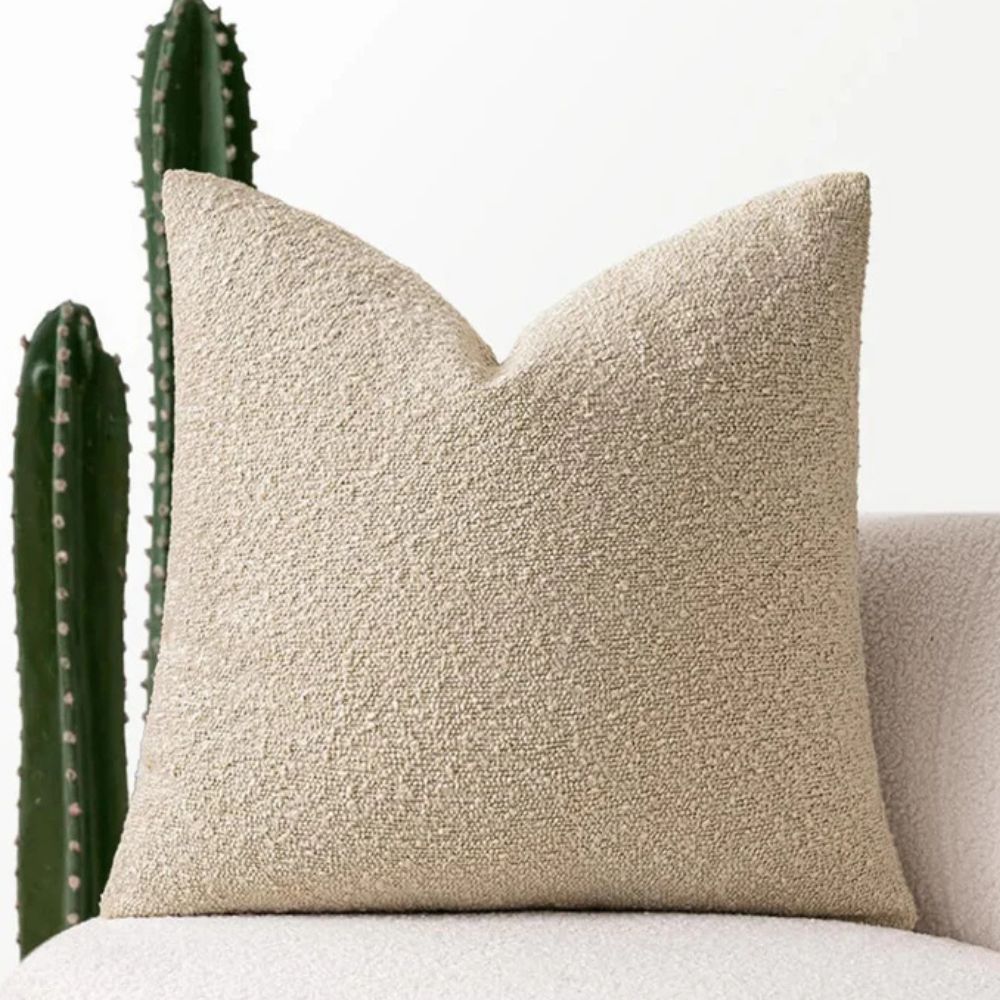 Timeless Bouclé Cushion Cover — material texture close-up