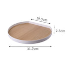 Modern Circle Dining Tray — material texture close-up