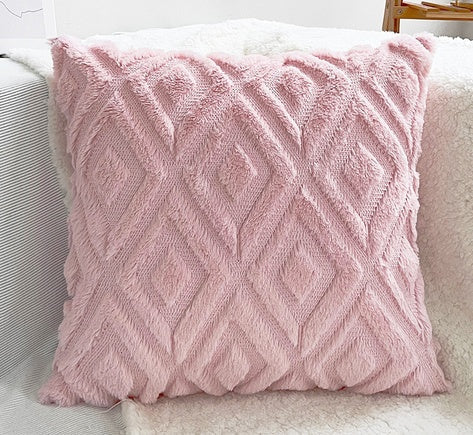 3D Diamond Pattern Cushion Cover — alternate angle view