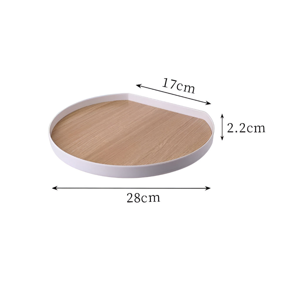 Modern Circle Dining Tray — size and scale reference
