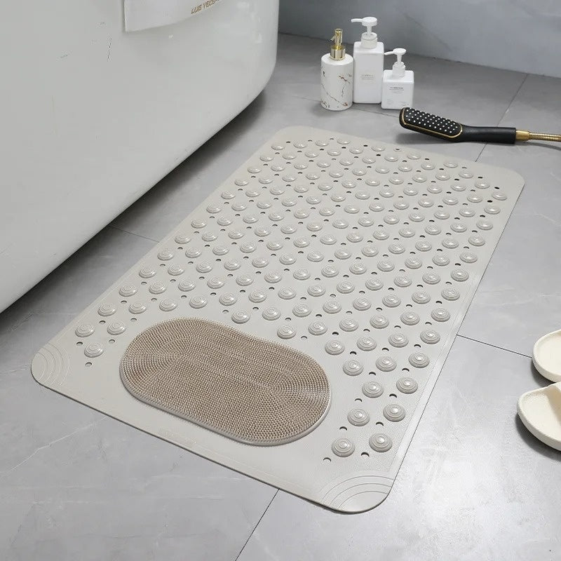 SafeGrip Shower Mat | Non-Slip with Foot Scrubber — lifestyle shot