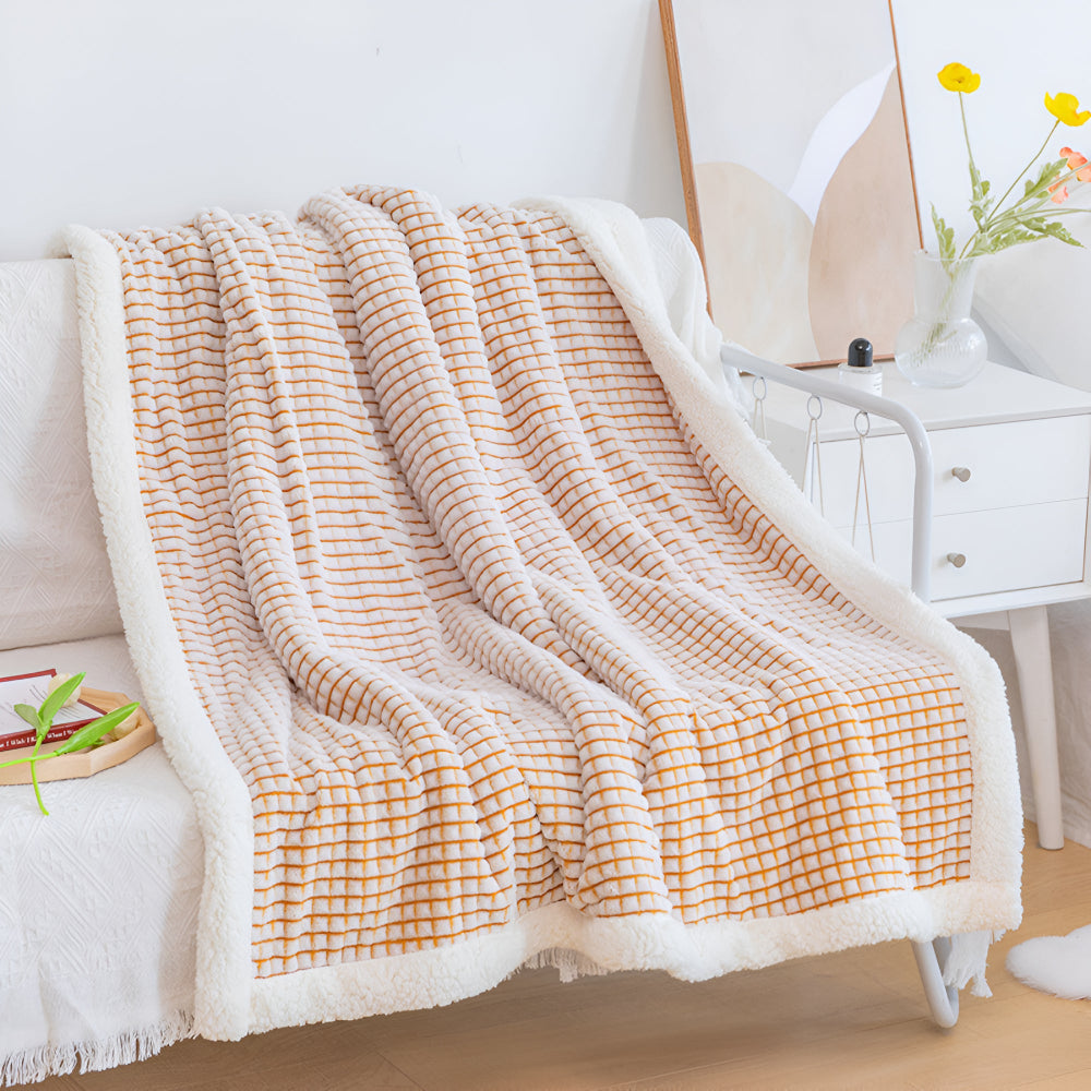 Warm Waffle Sherpa Blanket — main product photo