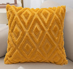 3D Diamond Pattern Cushion Cover — material texture close-up
